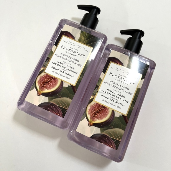 2x Pecksniff’s Wild Fig & Amber Hand Wash Set 500ml • Fruity Luxe Scented Soap - Picture 2 of 3